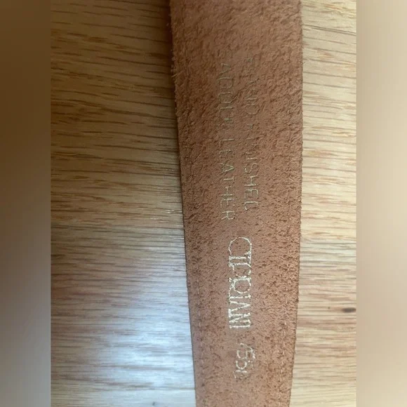 Cipriani Hand Finished Saddle Leather Buckle Belt Measures 31” - Picture 3 of 4